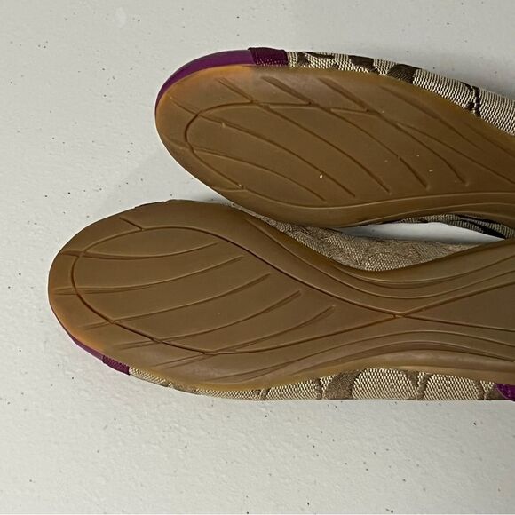 𝅺coach Monogram Cecile Cap Toe Ballet Flat - Picture 9 of 11